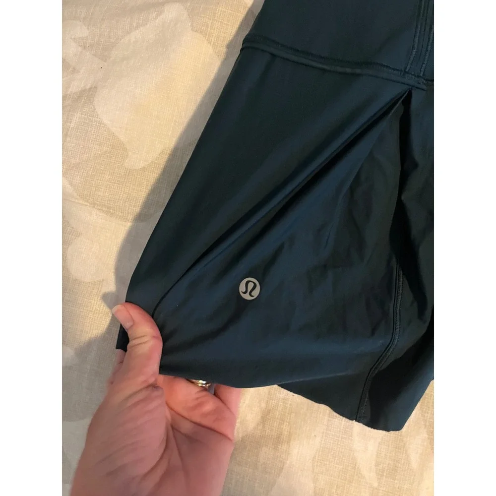 Lululemon lost in pace skirt skort dark teal (submarine) size 6